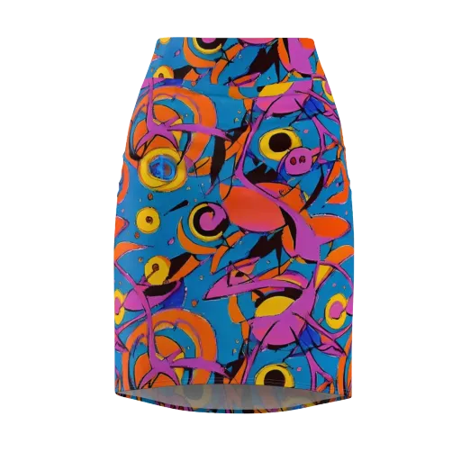 Hypercolor Maze on a Pencil Skirt