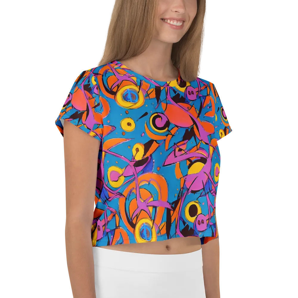 Hypercolor Maze on Crop Tee — Right