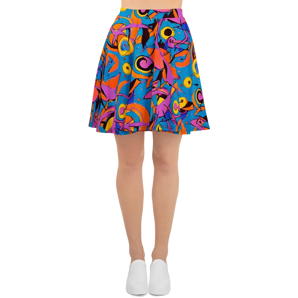 Hypercolor Maze on Skater Skirt — Front