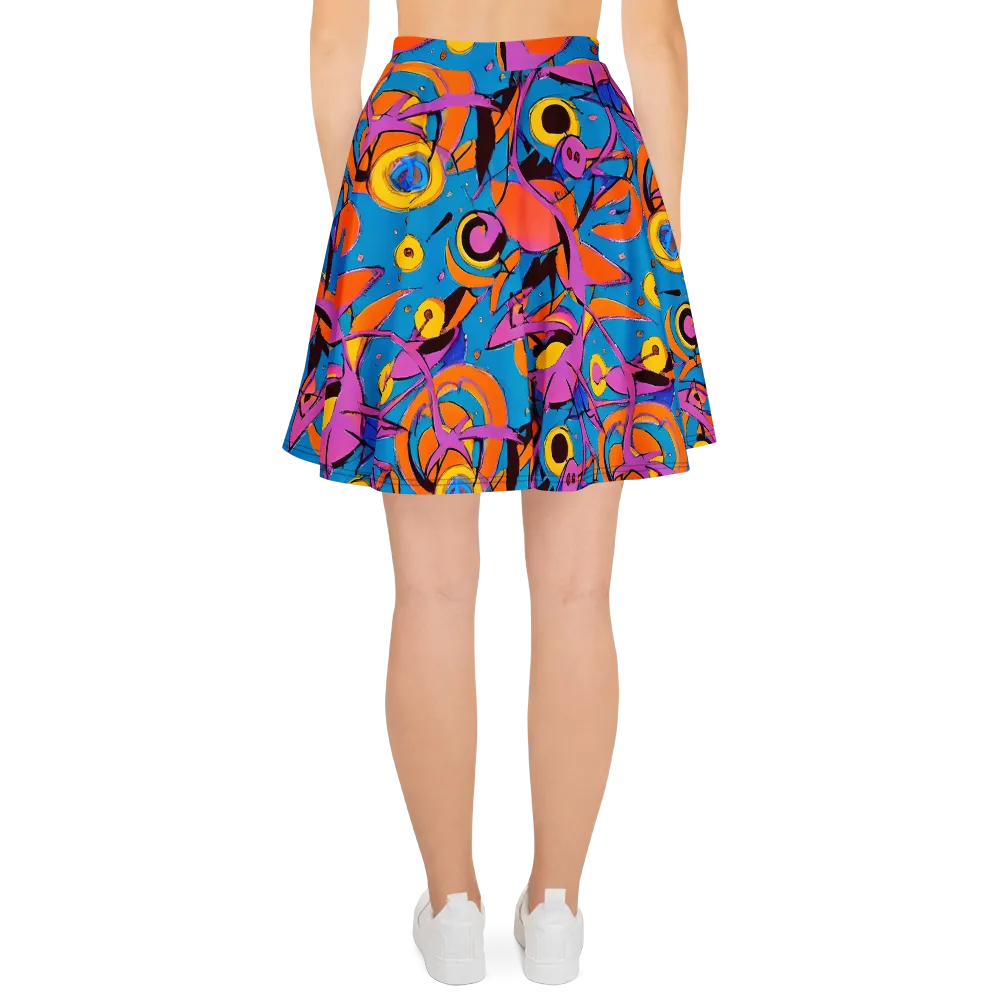 Hypercolor Maze on Skater Skirt — Back