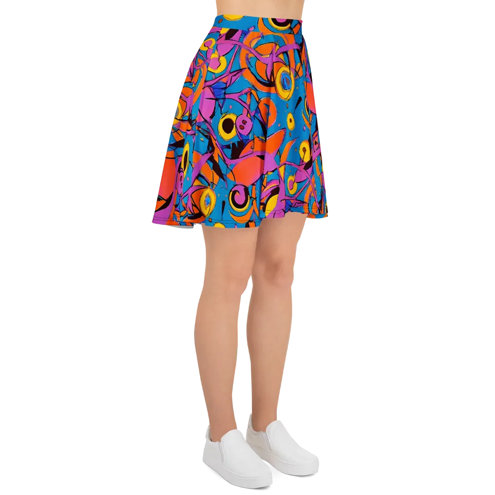 Hypercolor Maze on Skater Skirt — Right