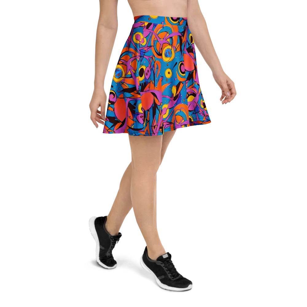 Hypercolor Maze on Skater Skirt — Right