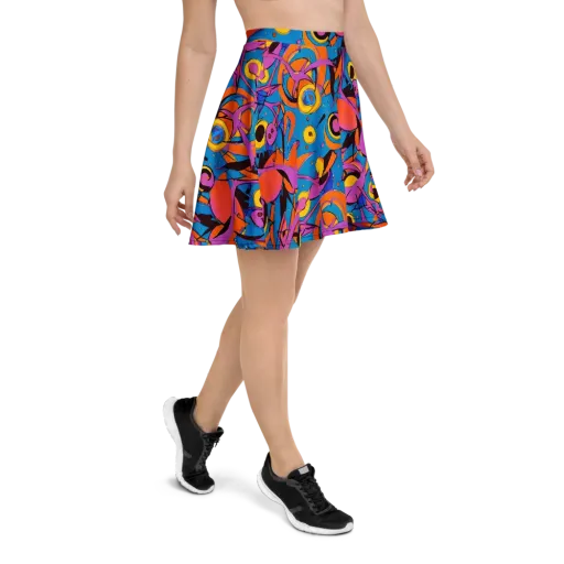 Hypercolor Maze on a Skater Skirt