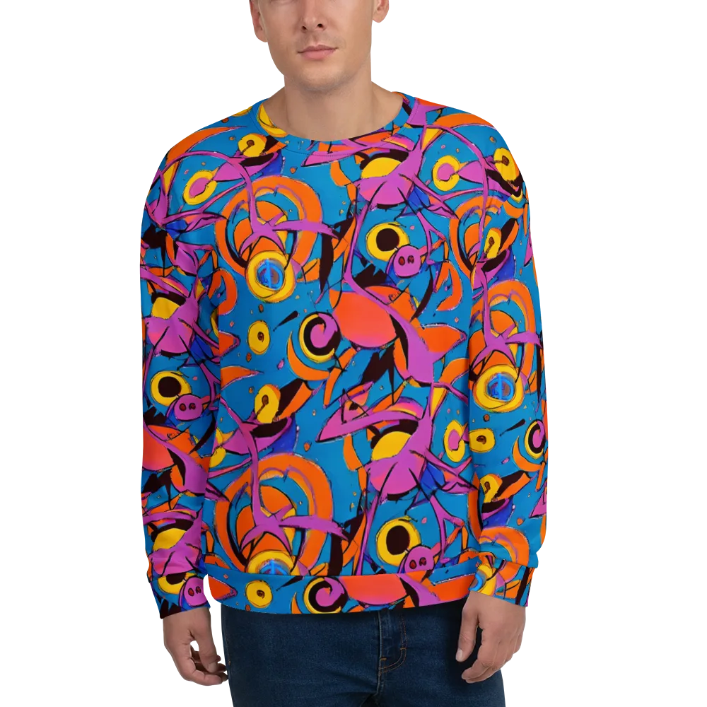Hypercolor Maze on Sweatshirt — Front