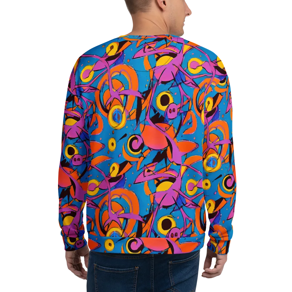 Hypercolor Maze on Sweatshirt — Back