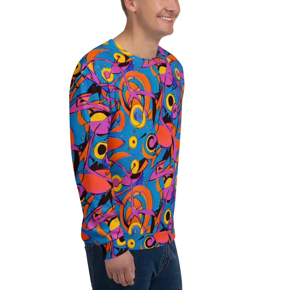 Hypercolor Maze on Sweatshirt — Right Front