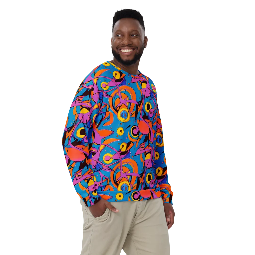 Hypercolor Maze on Sweatshirt — Front