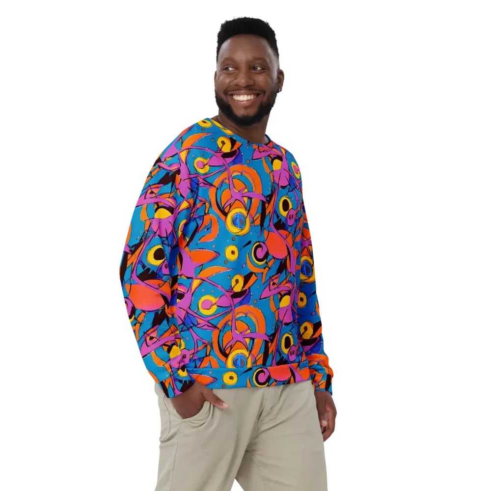 Hypercolor Maze on Sweatshirt — Front