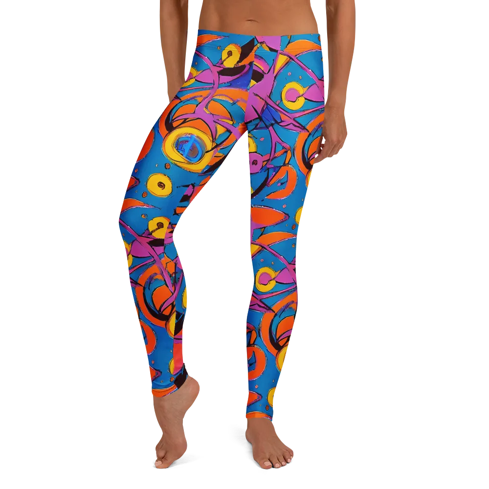 Hypercolor Maze on Leggings — Front