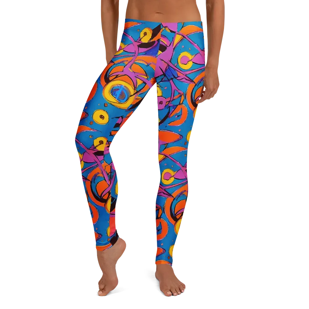 Hypercolor Maze on Leggings — Front