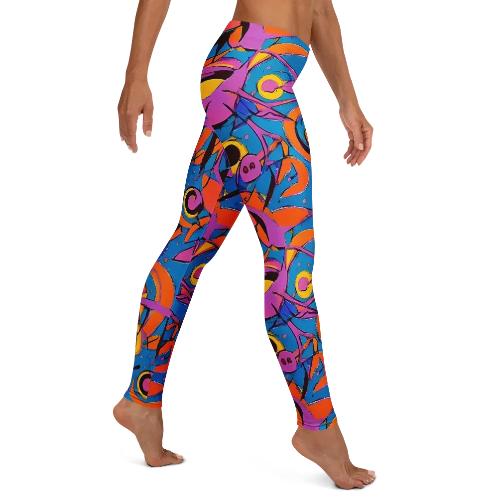 Hypercolor Maze on Leggings — Right