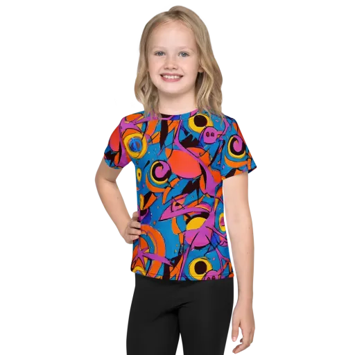 Hypercolor Maze on a Kids Crew Neck T-Shirt