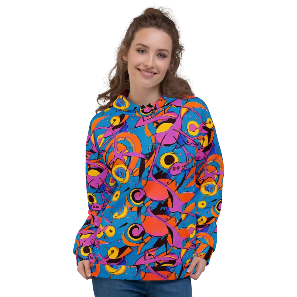 Hypercolor Maze on Hoodie — Front