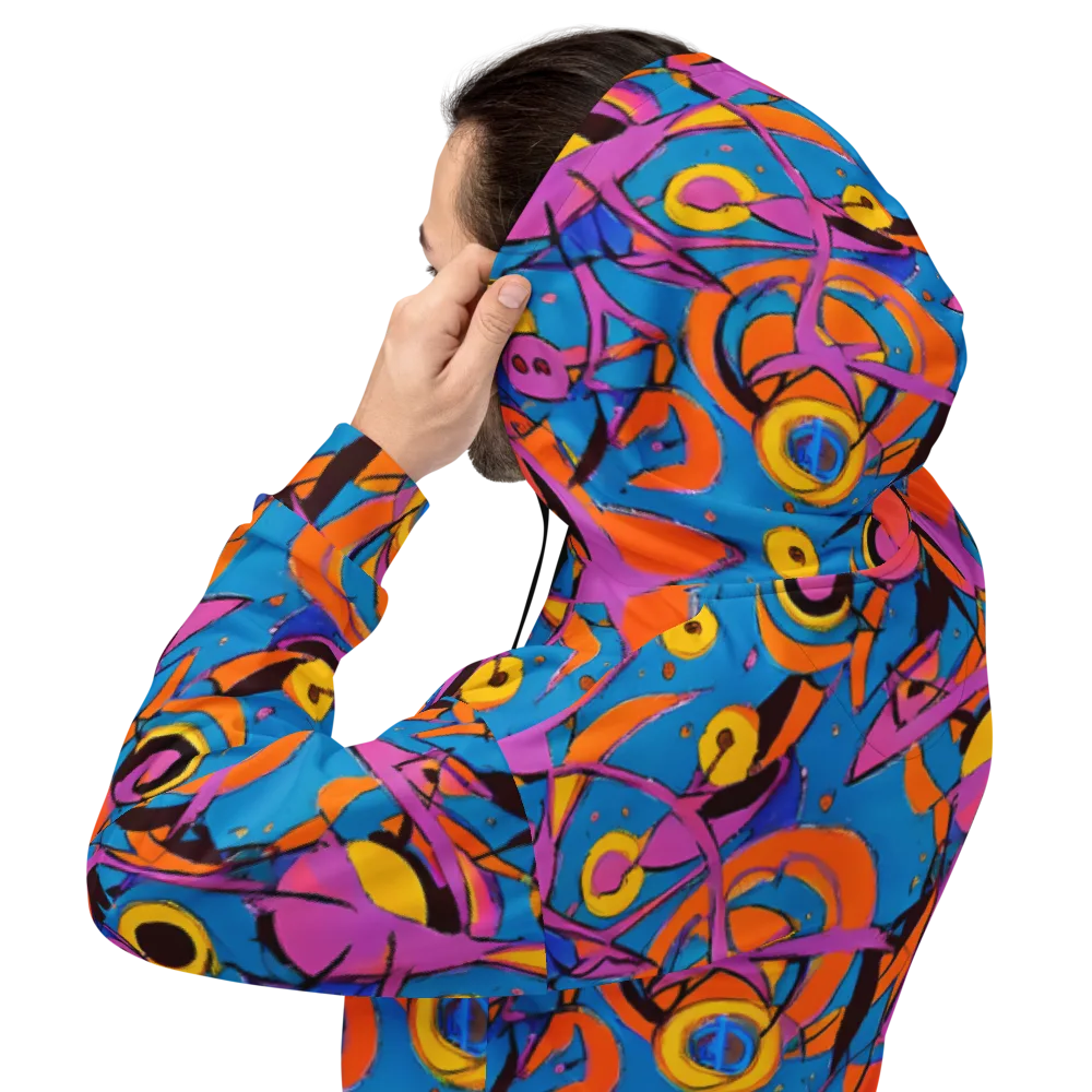 Hypercolor Maze on Hoodie — Back