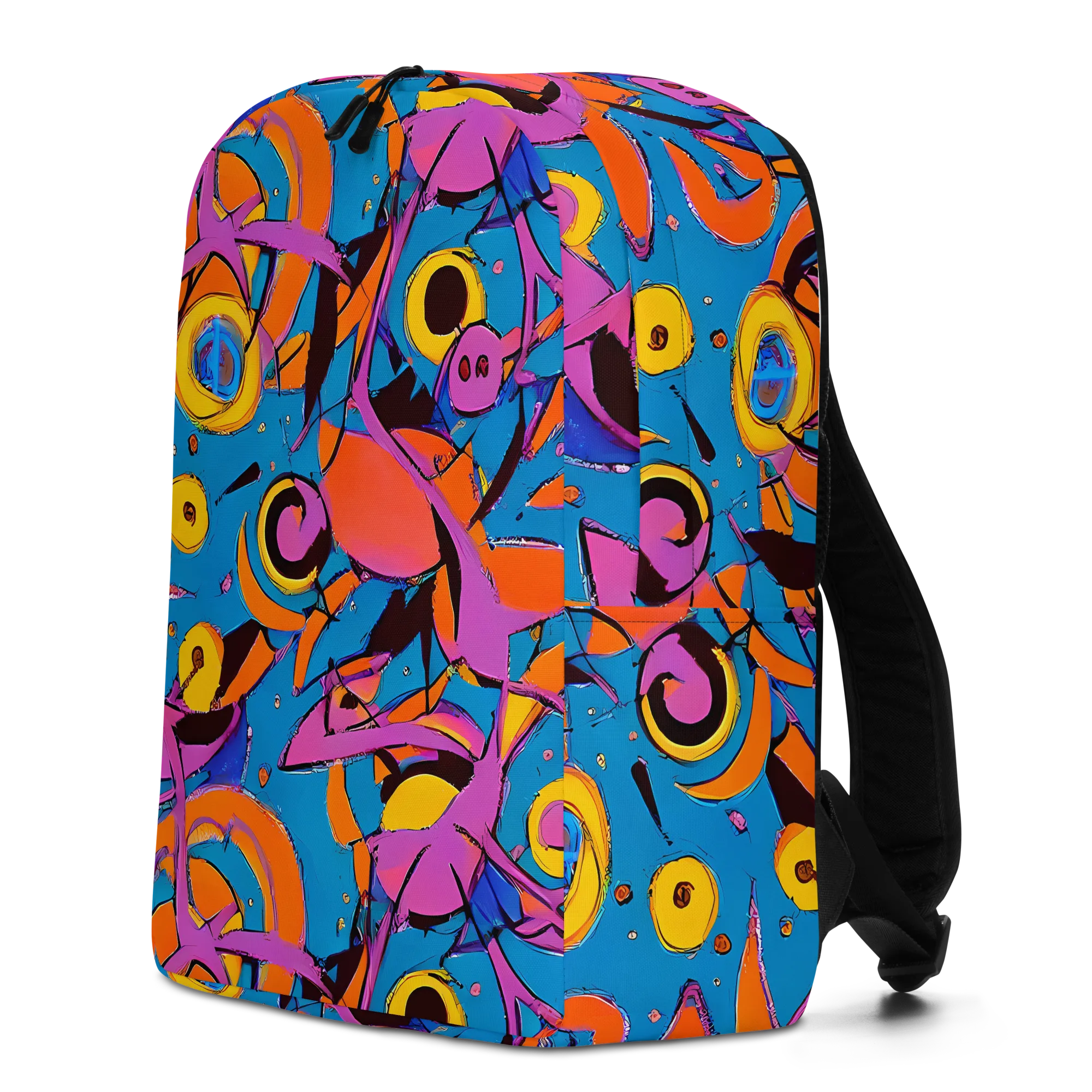 Hypercolor Maze on Minimalist Backpack — Left