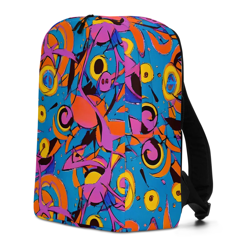 Hypercolor Maze on Minimalist Backpack — Left