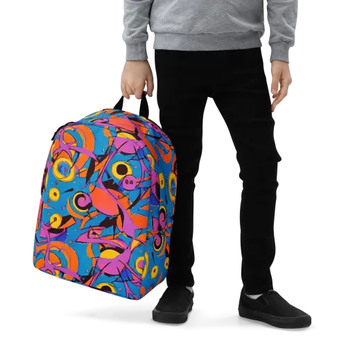Hypercolor Maze on a Minimalist Backpack