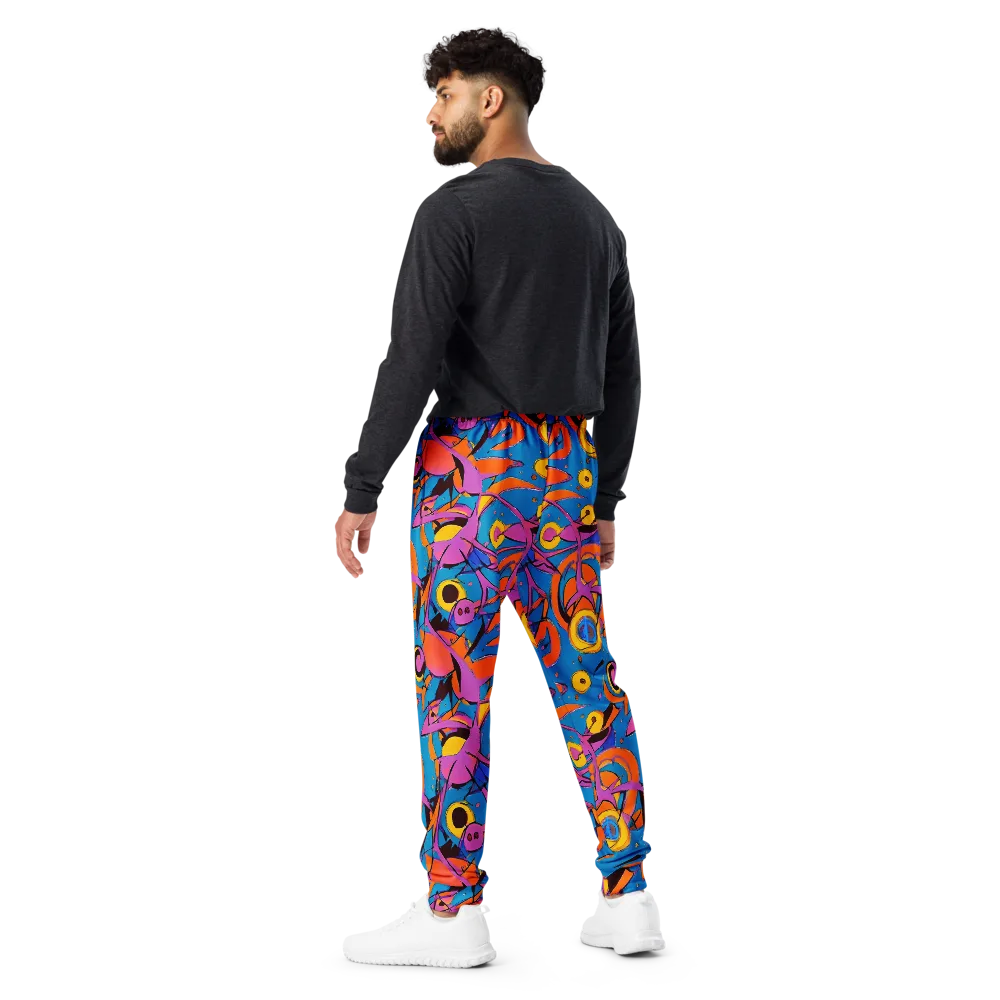 Hypercolor Maze on Men's Joggers — Back