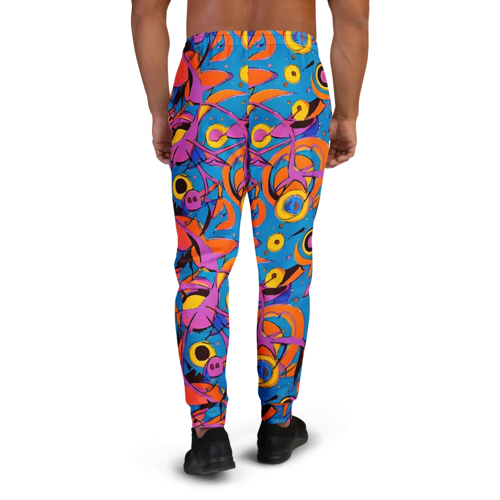 Hypercolor Maze on Men's Joggers — Back