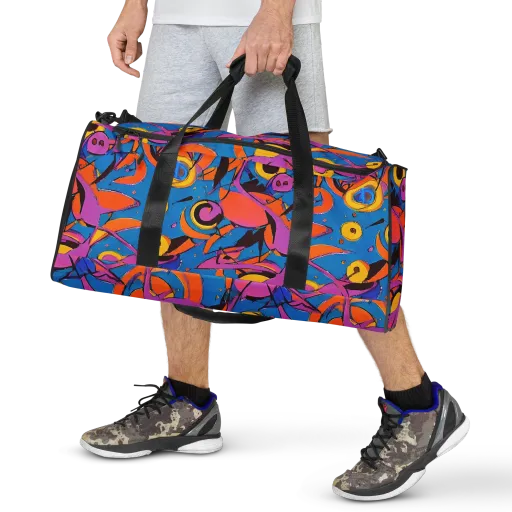 Hypercolor Maze on a Duffle Bag