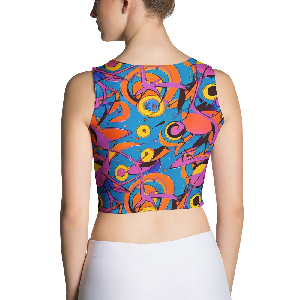 Hypercolor Maze on Crop Top — Back