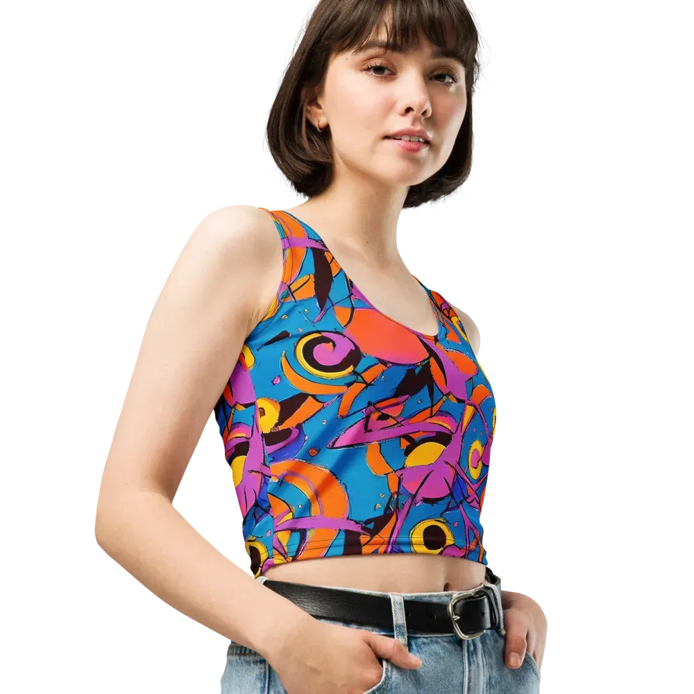 Hypercolor Maze on Crop Top — Right Front