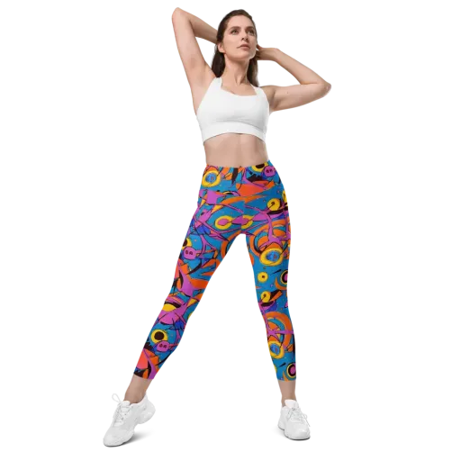 Hypercolor Maze on a Leggings with Pockets