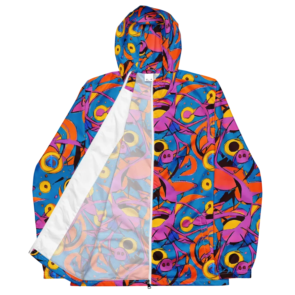 Hypercolor Maze on Men's Windbreaker — Front