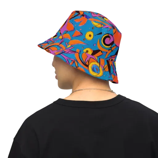Hypercolor Maze on a Reversible Bucket Hat