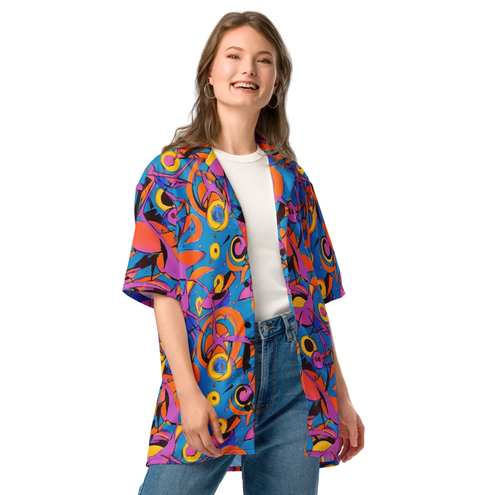 Hypercolor Maze on Button Shirt — Front