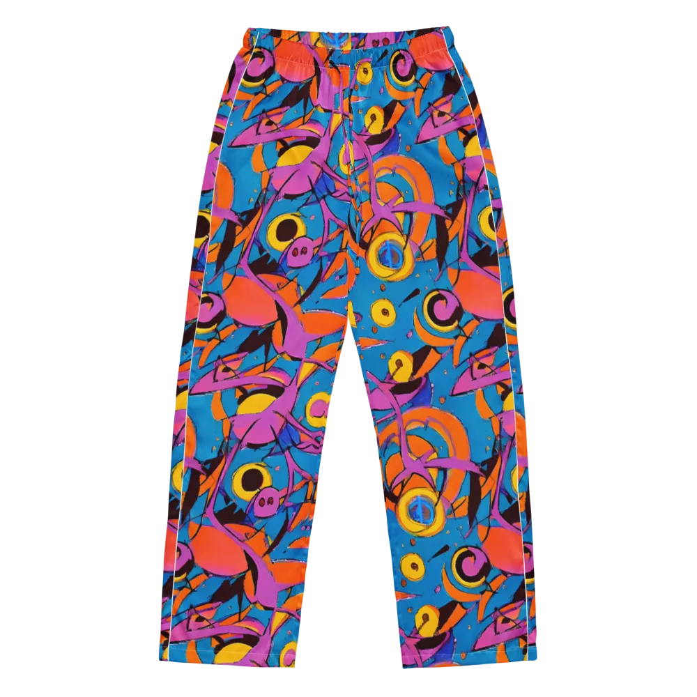 Hypercolor Maze on Women's Pajama Pants — Front