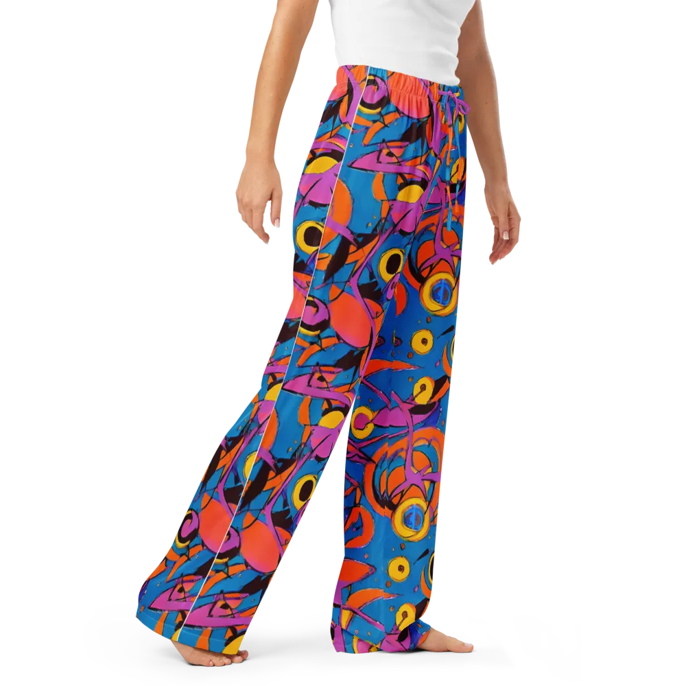 Hypercolor Maze on Women's Pajama Pants — Right Front