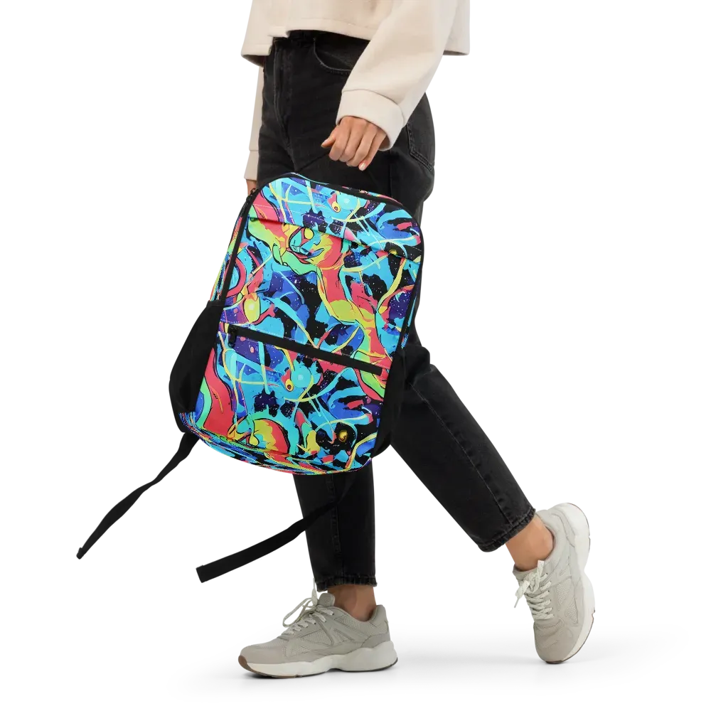 Aqua Mayhem on Utility Backpack — Front
