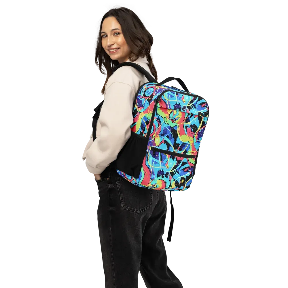 Aqua Mayhem on Utility Backpack — Back