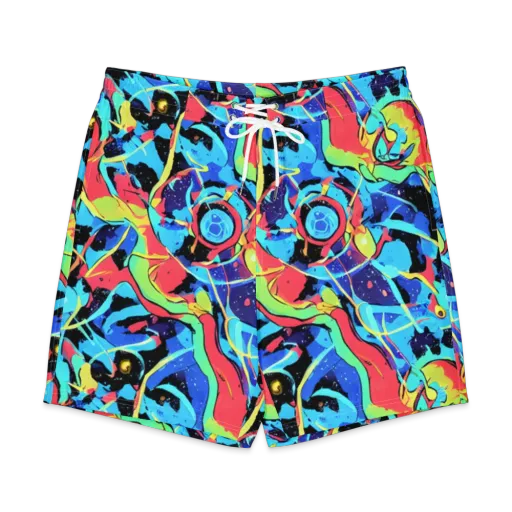 Aqua Mayhem on a Men's Board Shorts