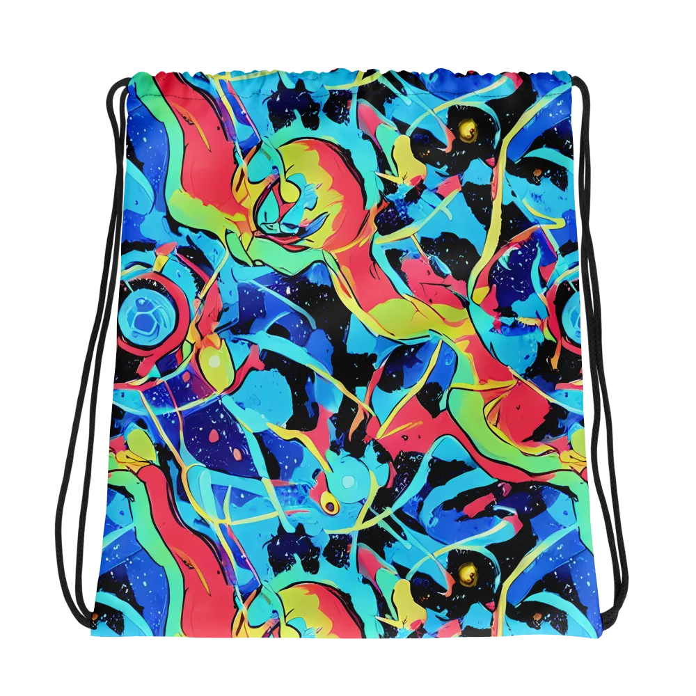 Aqua Mayhem on Drawstring Bag — Photo