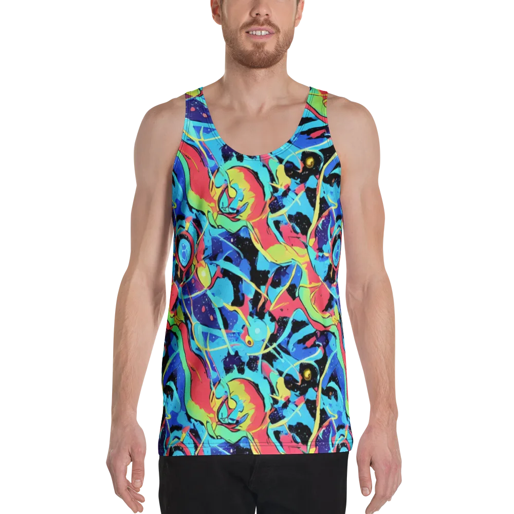 Aqua Mayhem on Men's Tank Top — Front