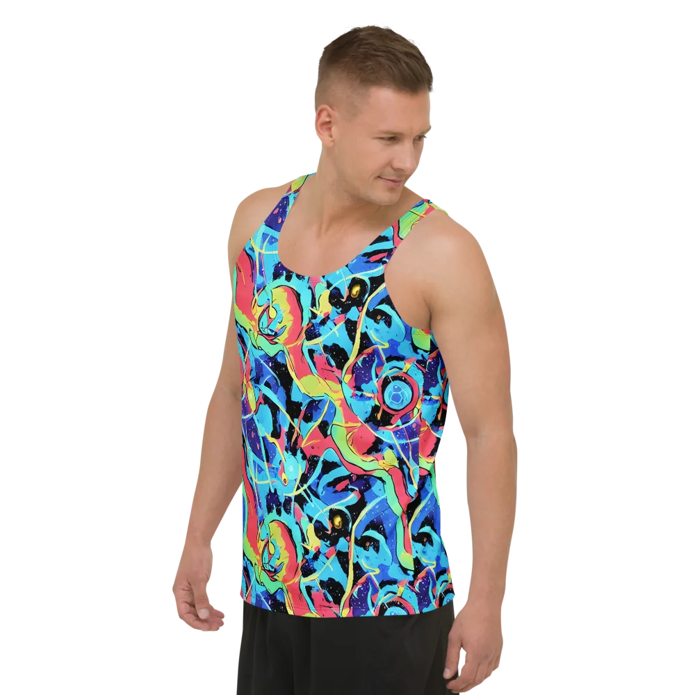 Aqua Mayhem on Men's Tank Top — Left Front