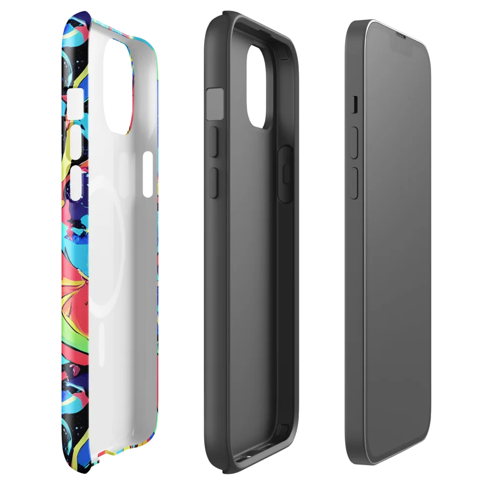 Aqua Mayhem on MagSafe Tough Case for iPhone® — Front
