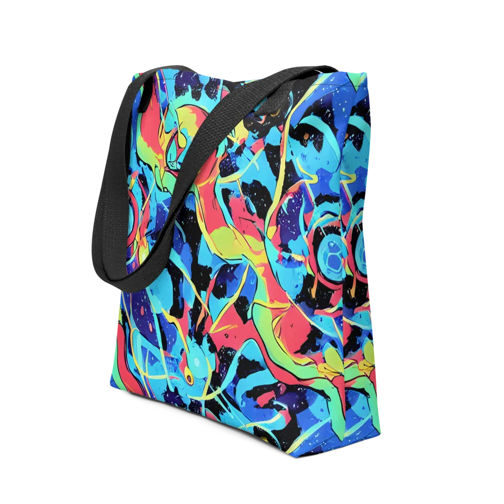 Aqua Mayhem on Tote Bag — Front