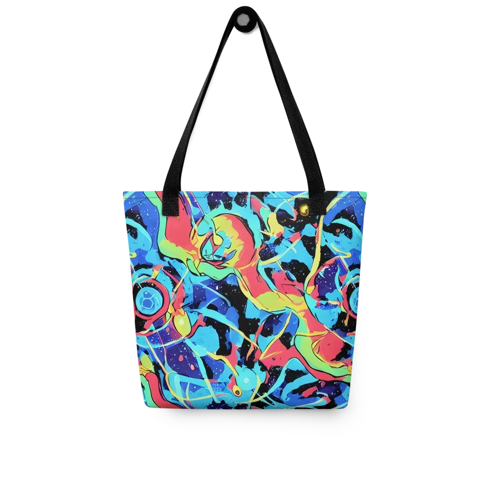 Aqua Mayhem on Tote Bag — Front