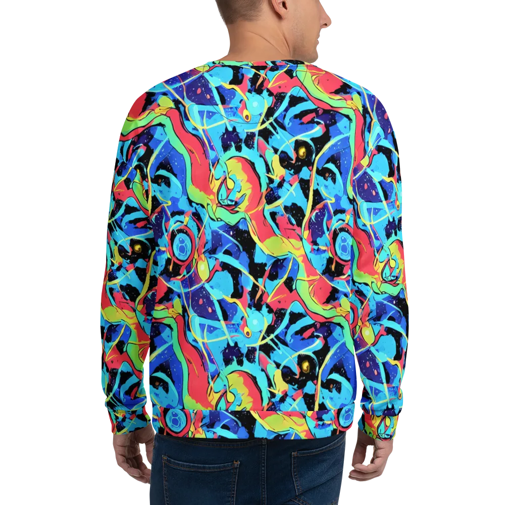 Aqua Mayhem on Sweatshirt — Back