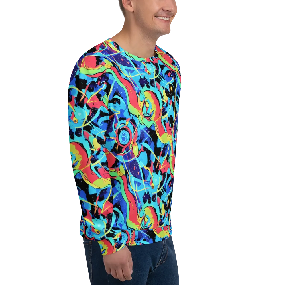 Aqua Mayhem on Sweatshirt — Right Front