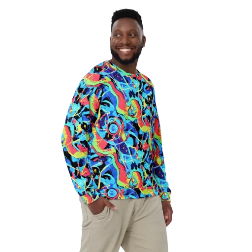 Aqua Mayhem on a Sweatshirt