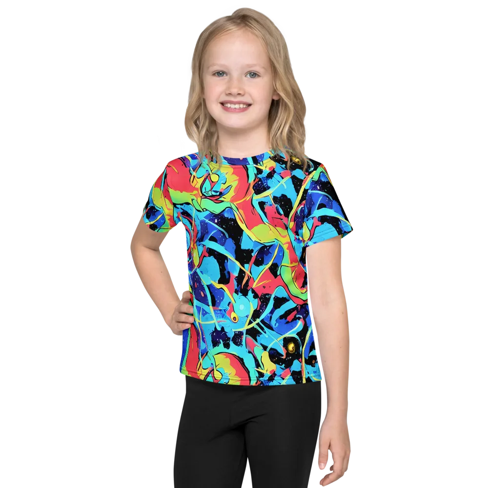 Aqua Mayhem on Kids Crew Neck T-Shirt — Front