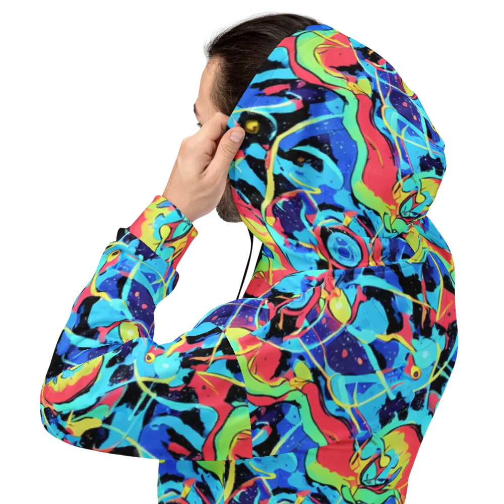 Aqua Mayhem on Hoodie — Back