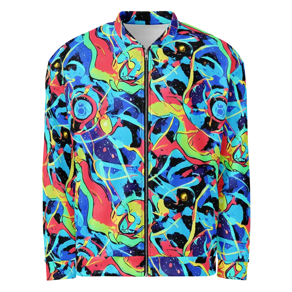 Aqua Mayhem on Bomber Jacket — Front