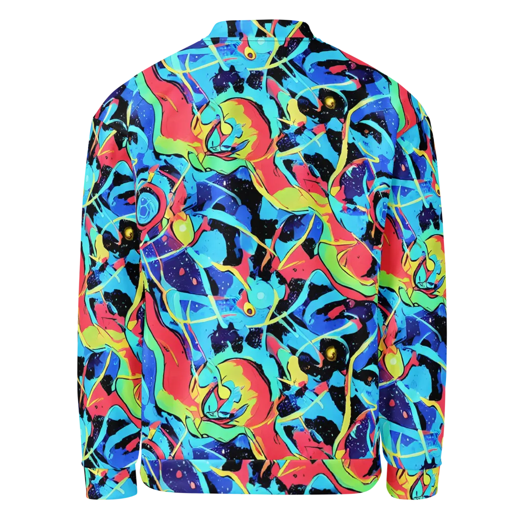 Aqua Mayhem on Bomber Jacket — Back