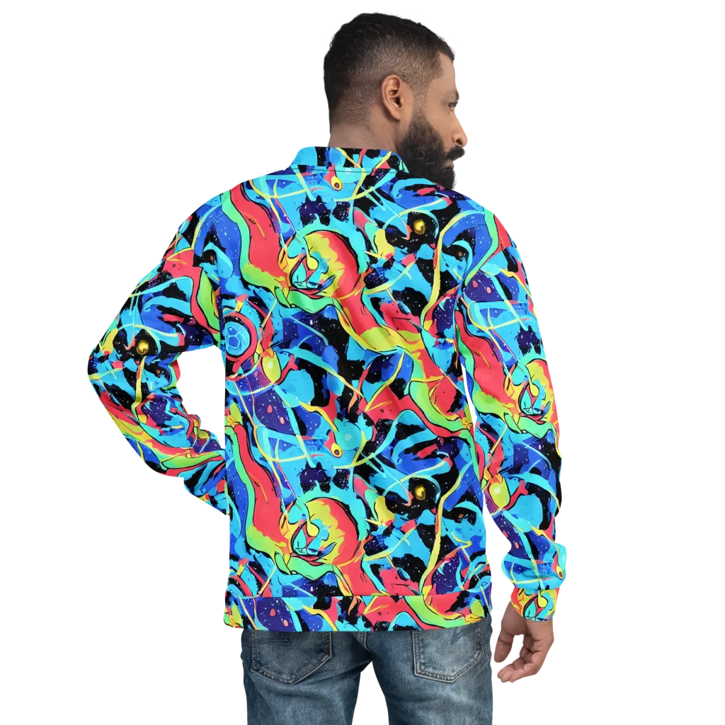 Aqua Mayhem on Bomber Jacket — Back