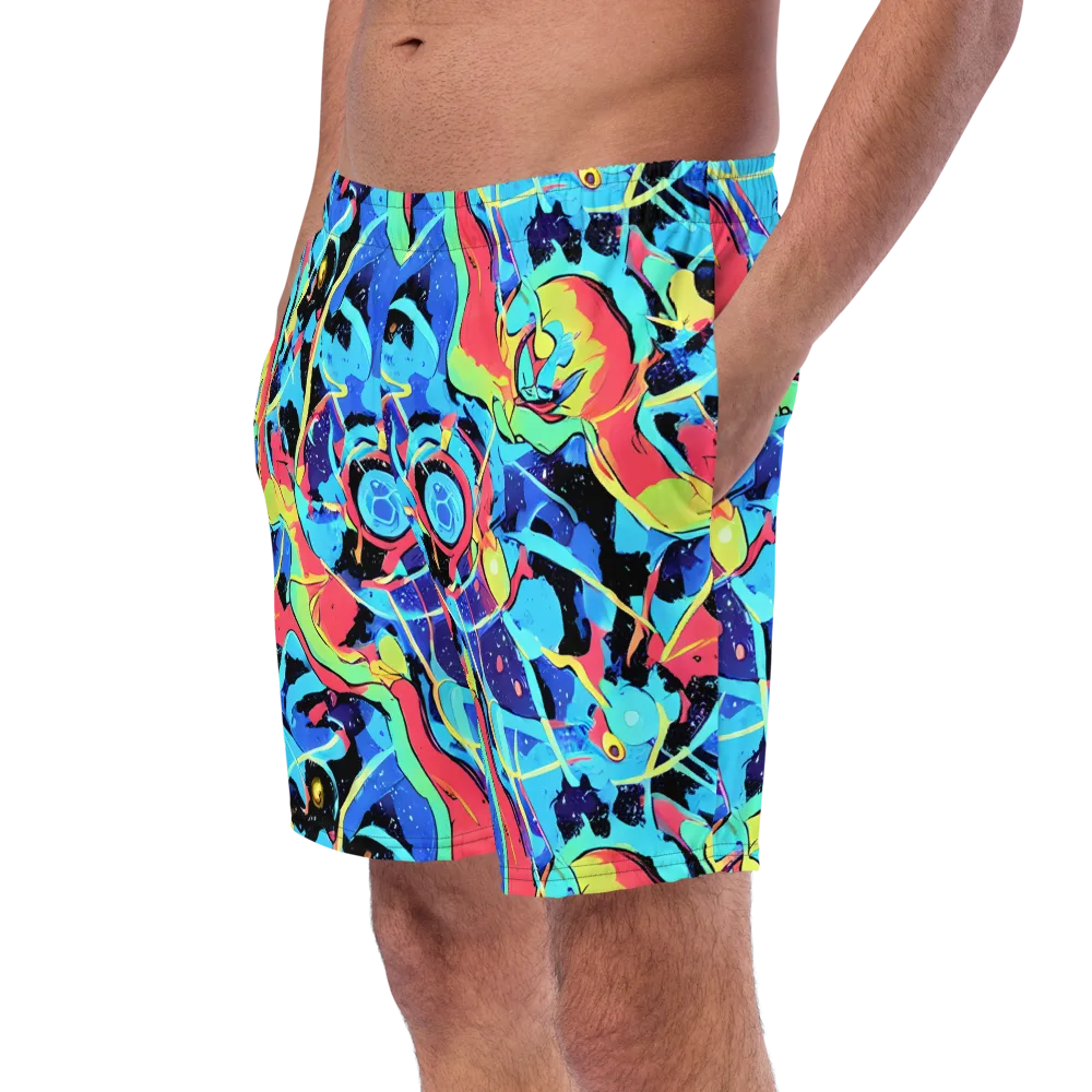 Aqua Mayhem on Swim Trunks — Left Front